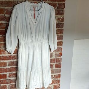 NWT Knox Rose Mini Eyelet Dress w/ 3 quarter length sleeves and pockets